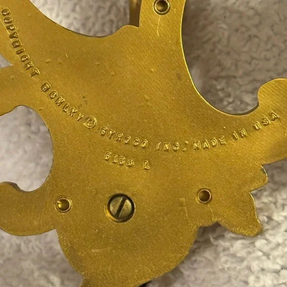 Elegant Vintage SYROCO Gold Wall Sconce Set - Picture 4 of 5